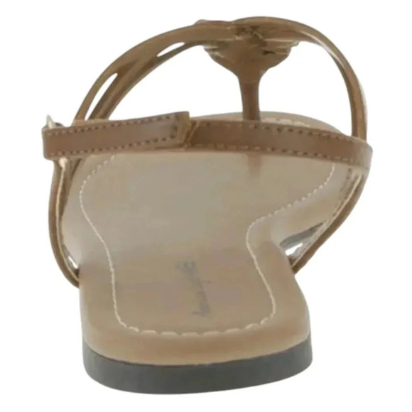 American Eagle Paprika Woven Flat Sling Thong Sandals Tan Size 7 - Picture 3 of 8